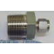 MALE CONNECTOR SUS316 3/8"(OD) x 1"(M)NPT